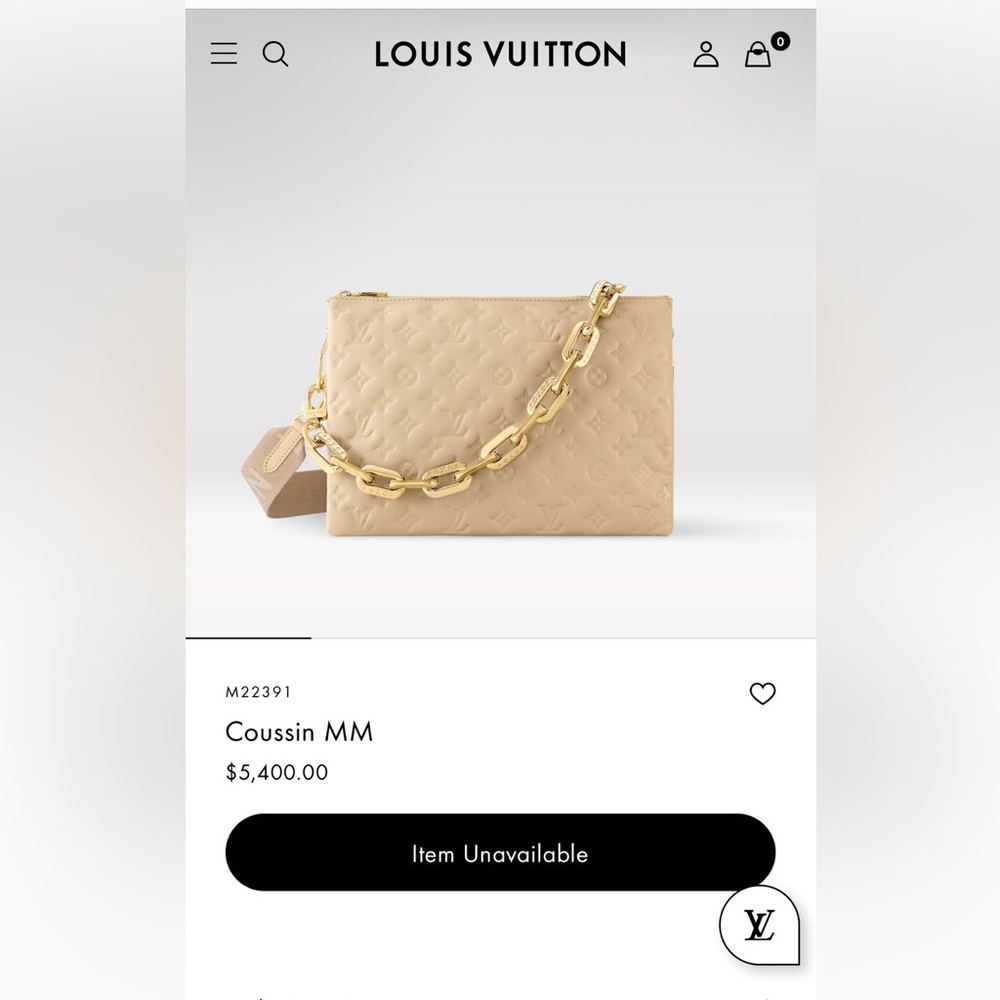 LOUIS VUITTON COUSSIN PM HANDBAG